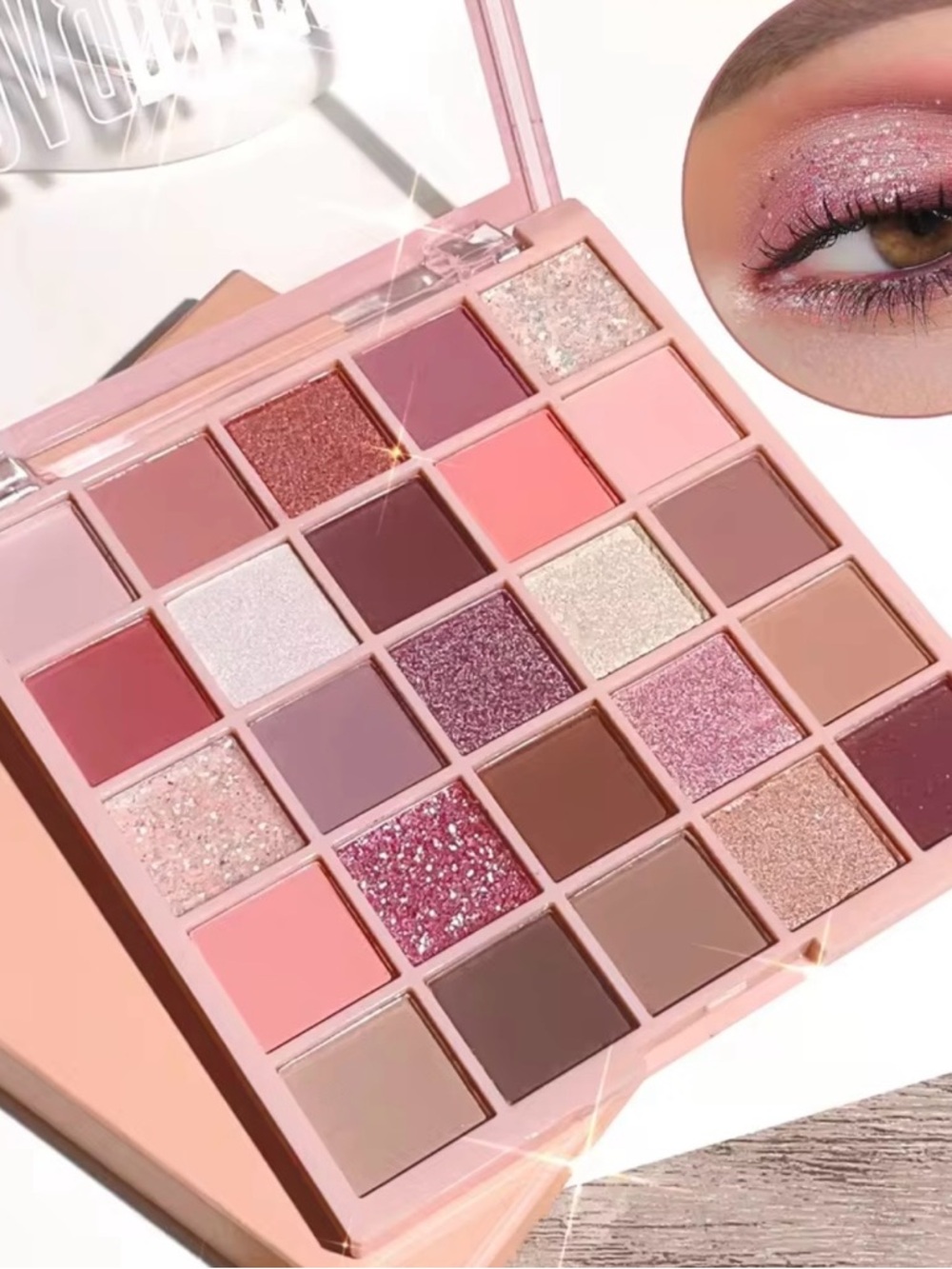 Ulta Beauty Pink & Rose Multi-Finish 25-Color Eyeshadow Palette